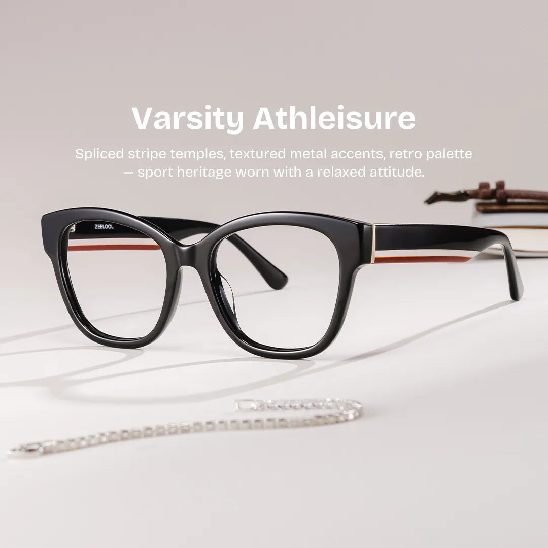 Everest Black Butterfly Glasses | Retro Varsity Chic