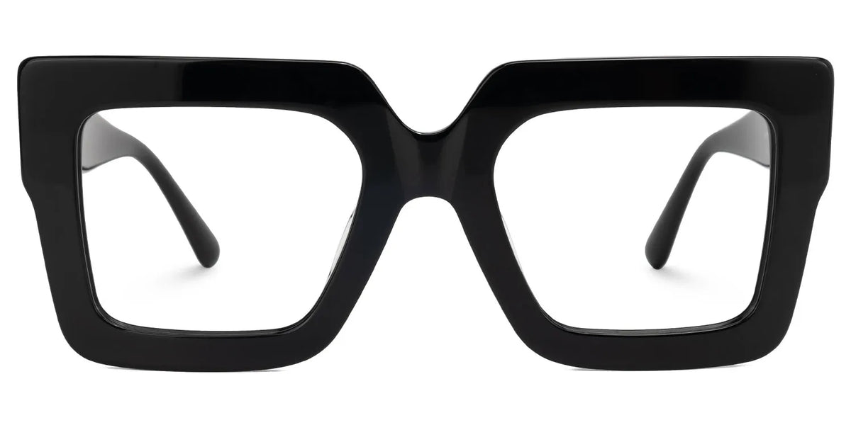 Brandon Square Black Frames and Prescription Glasses