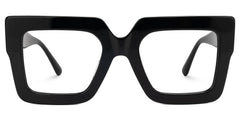 Brandon Square Black Frames and Prescription Glasses