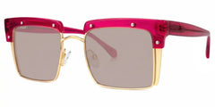 Kiana Square Bright-Pink Frame Glasses | Zeelool