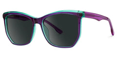 Geometric Libby Purple Sunglasses deals -Zeelool Glasses