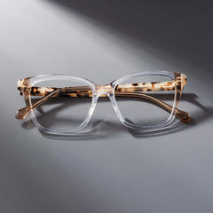 Lena Square Clear Frame Eyeglasses for Woman| ZEELOOL