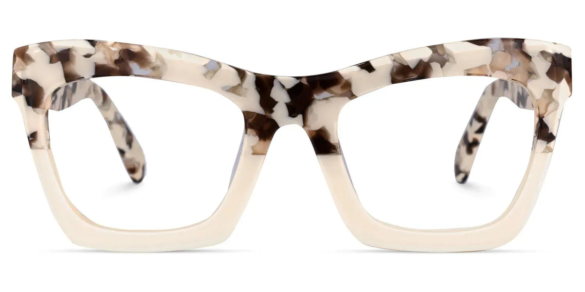 Benitez Square Two-Tone Frame and Pescription Glasses