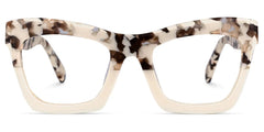 Benitez Square Two-Tone Frame and Pescription Glasses