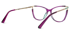 Cateye Yomary Purple Frame Glasses Deals | Zeelool Optical