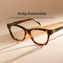 Square Tortoise Eyeglasses- Julian Acetate Frame Glasses