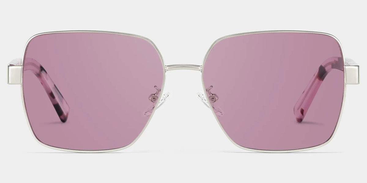 Sahara purple Frame Polarized Sunglasses with square Style Online | ZEELOOL