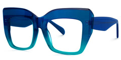 Charmaine Blue-Green Frame Glasses | Zeelool Optical