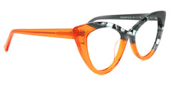 Maxine Cateye Orange Eyeglasses and Glasses Frames