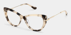 Cat eye Tortoise Eyeglasses- Maggie Mixed Frame Glasses