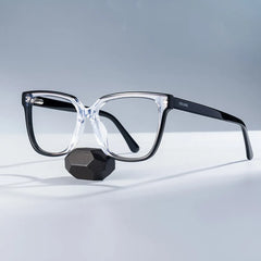 Benguie Black Clear Square Shape Eyeglasses | Zeelool