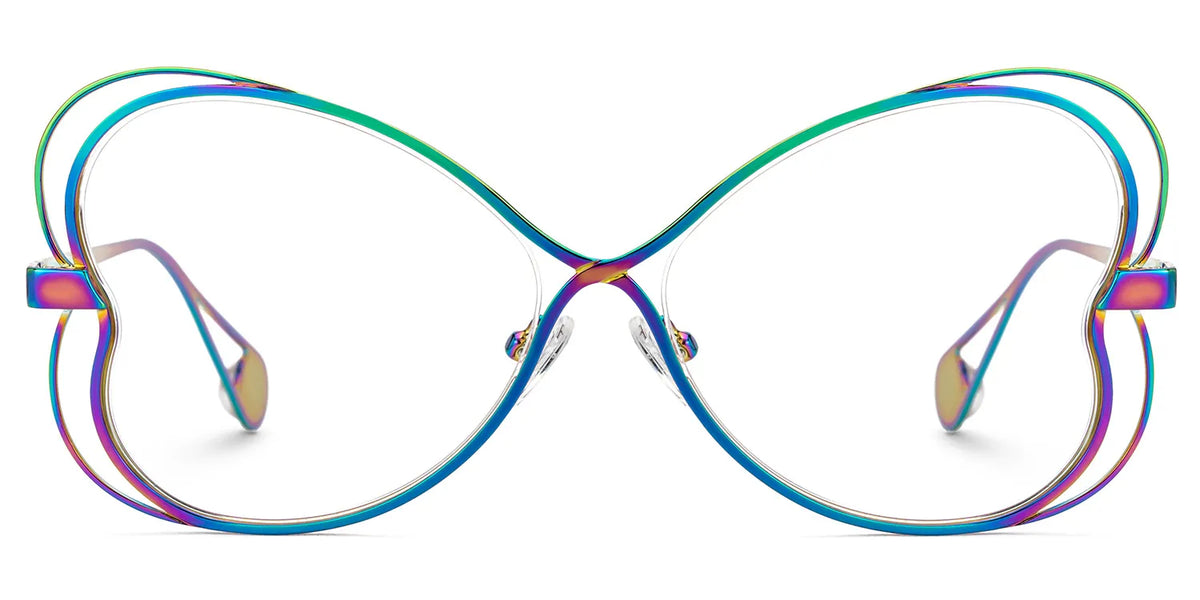 Designer Aretha Glasses in Metal Full-Frame