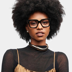Caius Black Frame Glasses with Square Frame Online | ZEELOOL
