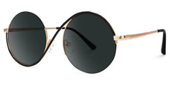 Witch Glasses - Flozif Round Black Frame Sunglasses | Zeelool