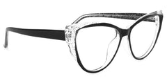 Tarun Cateye Black Glasses | Zeelool Glasses