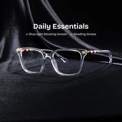 Delilah Square Clear Frame Eyeglasses for Women| ZEELOOL