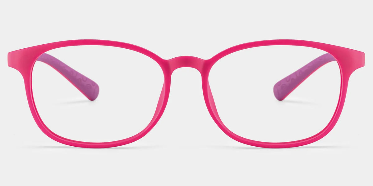 Kids Rectangle PinkAmaker Frame Glasses | Zeelool