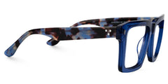 Kenish Designer Eyeglasses in Square Blue Frame