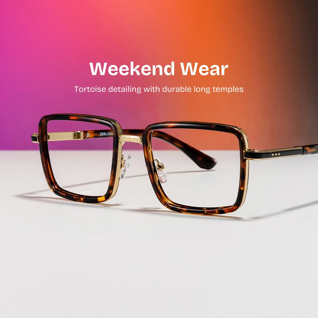 Hunter square tortoise eyeglasses Online | ZEELOOL