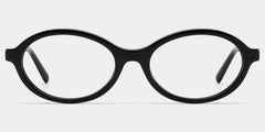 Oval Black Eyeglasses- Everly Acetate Frame Glasses