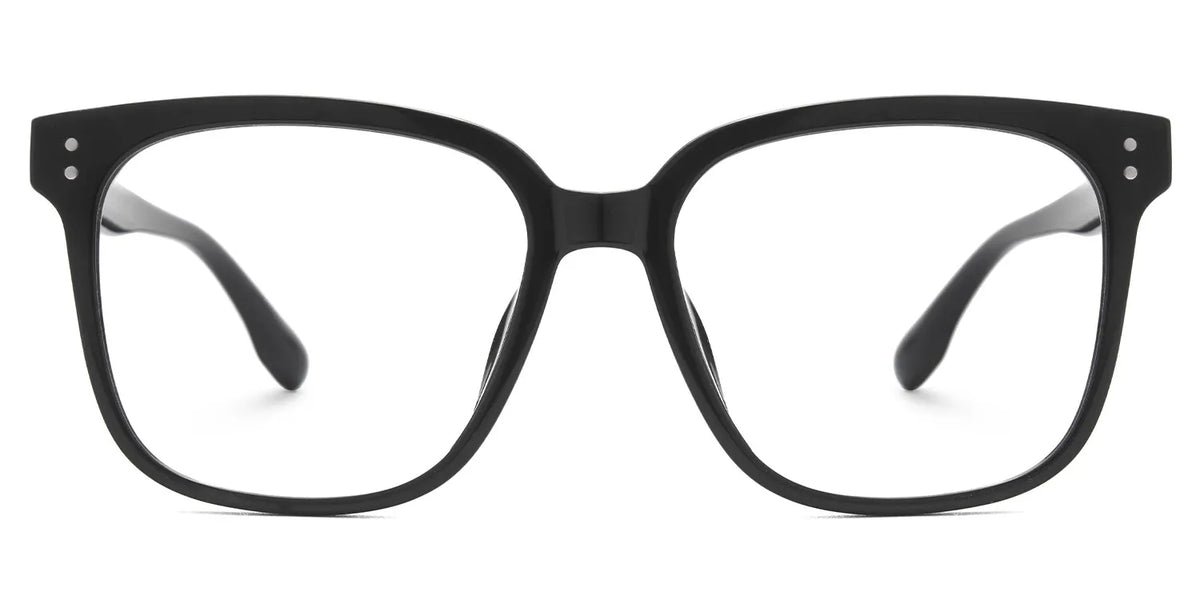 Oglesby Square Blue Light Blocking Glasses Black Frame | Zeelool