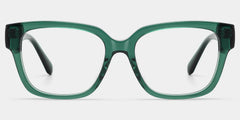 Blake Green Square Glasses | Nostalgic Varsity Frame