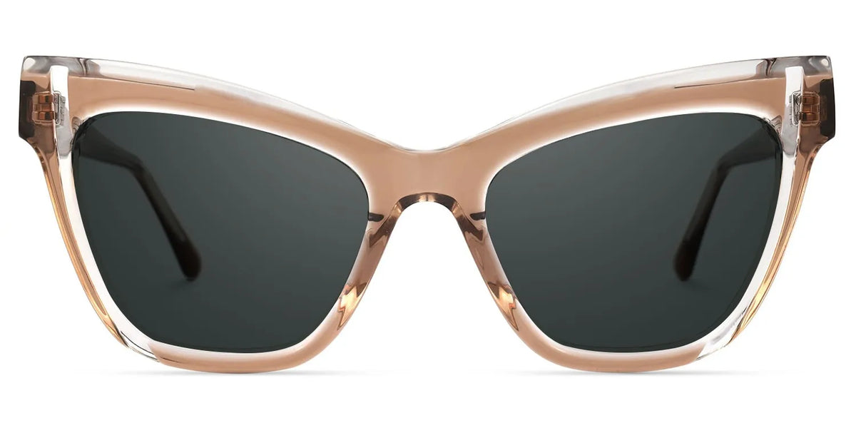 Saucie Light Brown Cat eye Frame Sunglasses | Zeelool