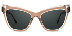 Saucie Light Brown Cat eye Frame Sunglasses | Zeelool