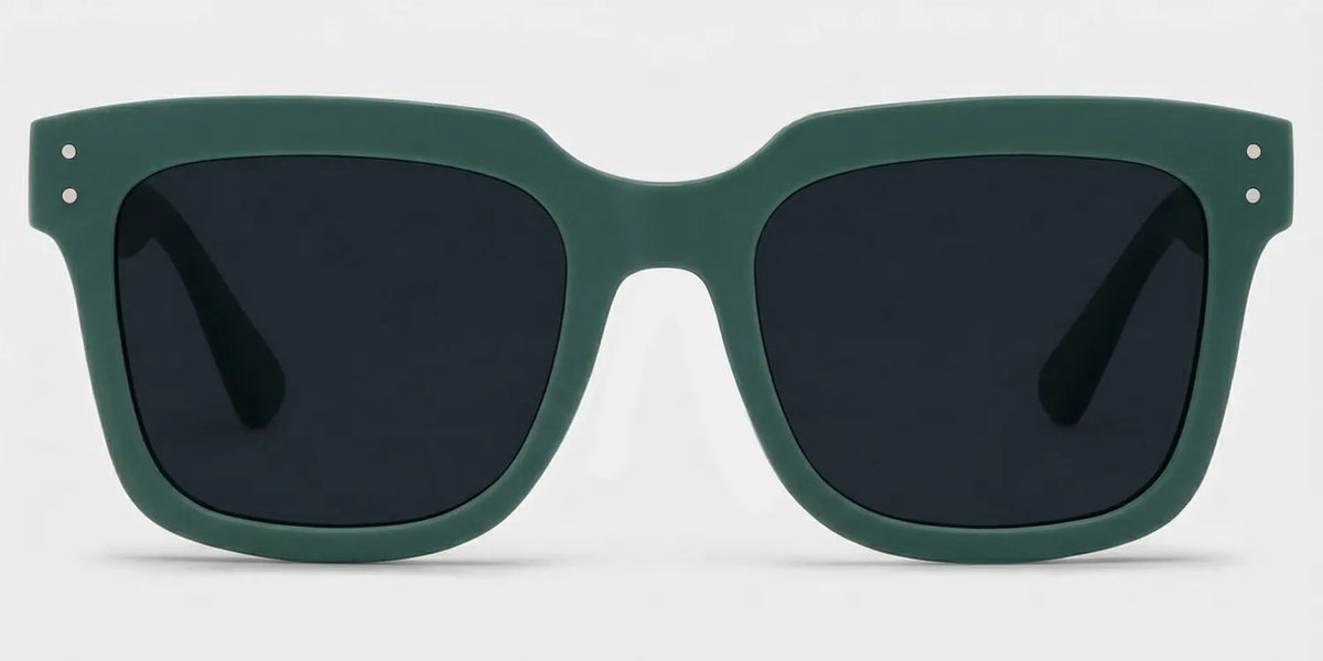 Liizbeett Square Eyeglasses with Dark Green Frames