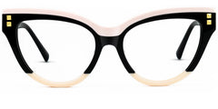 Cascata Cateye Frame Glasses with Black and Pink Color