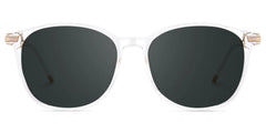 Clear Greene Square Sunglasses