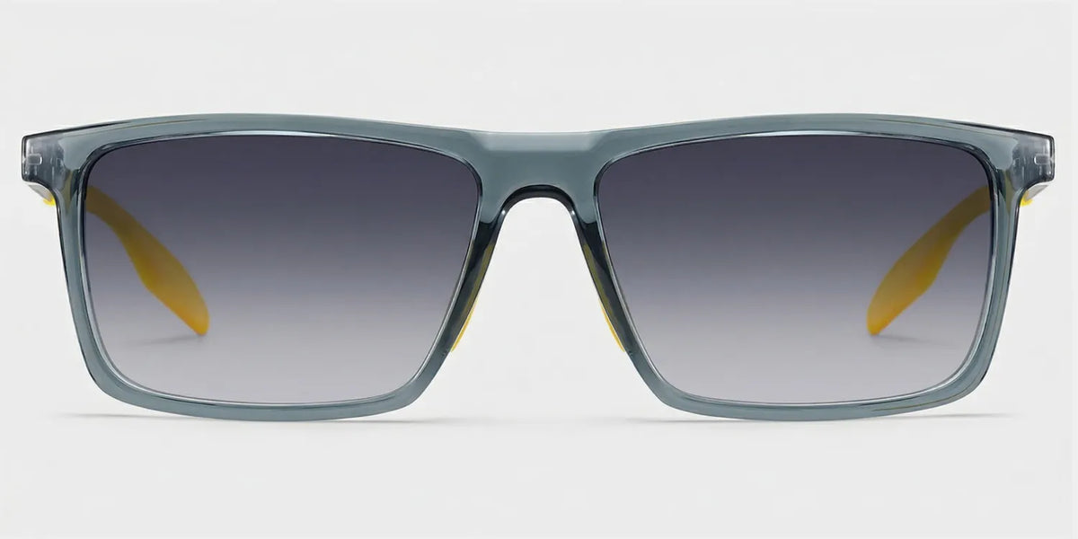 Active Blue Yellow Frame Glasses with Rectangle Frame Online | ZEELOOL