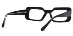 Tasew Black Eyeglasses with Rectangle Design