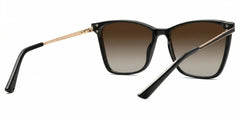 Tricee Square Black Glasses With Gold Arms For Females | Zeelool