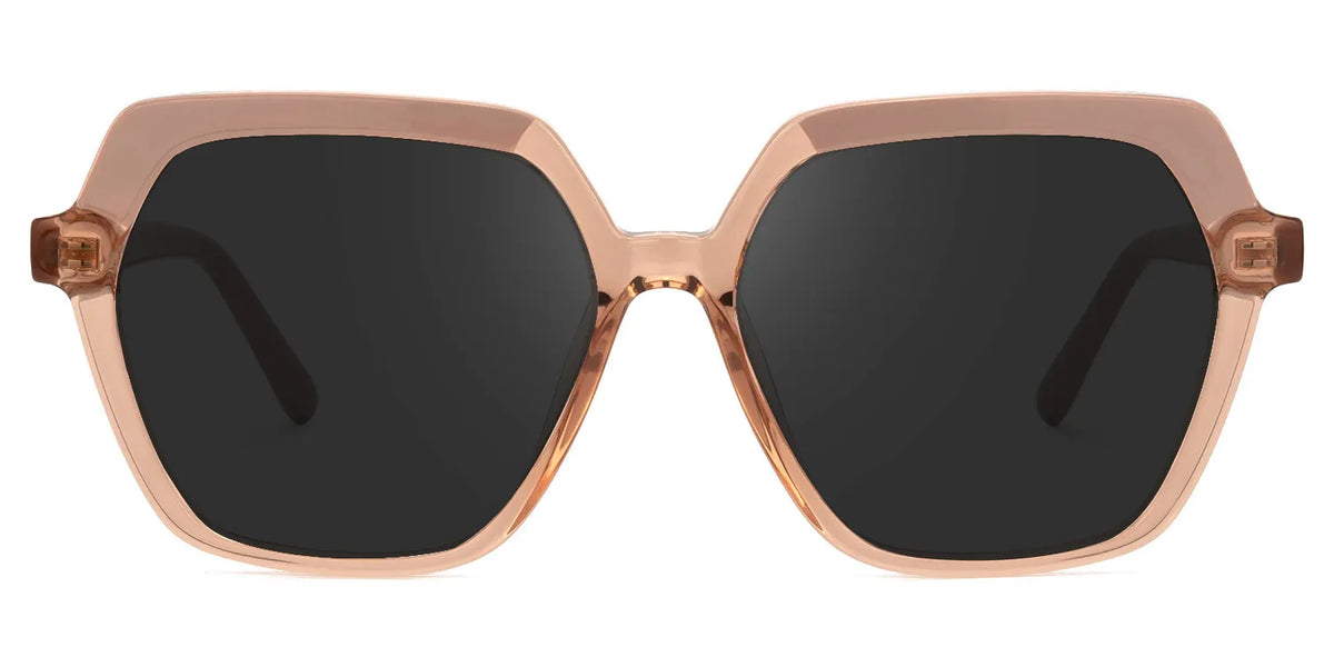 Norah Geometric Beige Sunglasses | Zeelool Glasses