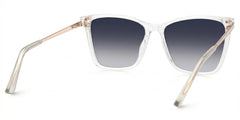 Tricee Square Clear Glasses With Gold Arms For Women | Zeelool