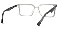 Sharma Rectangle Gold Color Metal Eyeglasses for Men