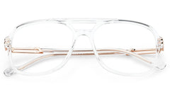 Square Nyawa Clear Glasses deals -Zeelool Glasses