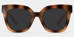 Malcolm Square Burnt Umber Sunglasses with Wide Frames