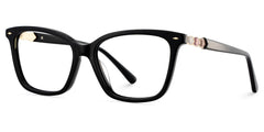 Theo Acetate Black Frame Glasses with Square Shape | Zeelool