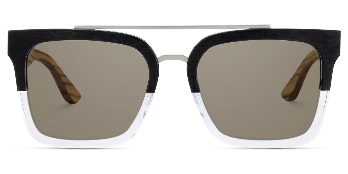 Men's Aviator Eyeglasses Frames With Black Clear Color