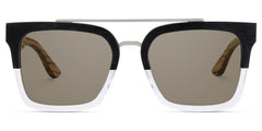 Men's Aviator Eyeglasses Frames With Black Clear Color