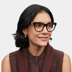 Square Tortoise Eyeglasses- Julian Acetate Frame Glasses