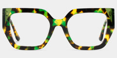 Viva Green Tortoise Frame Glasses with Square Frame Online | ZEELOOL