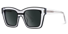 Legette Designer Eyeglasses in Square Black Frame