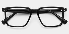 Griffin Black Frame Glasses with Rectangle Frame Online | ZEELOOL