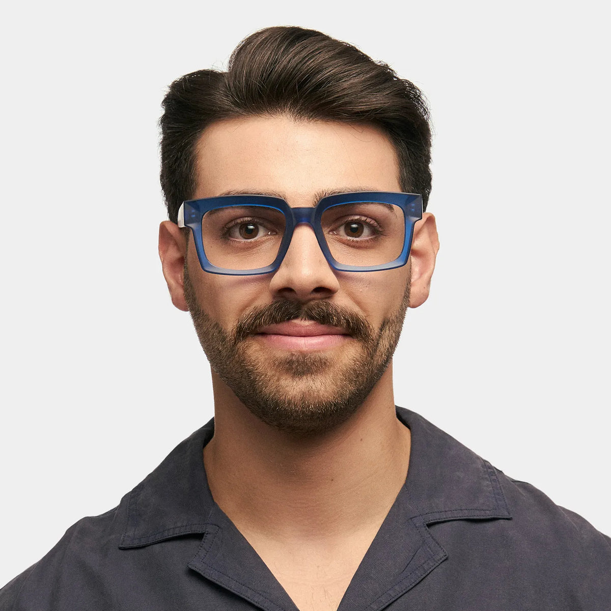 Amadeo TR90 Rectangle Blue Frame Glasses | Zeelool