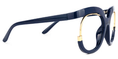 Darice Dark-Blue Round Eyeglasses | Zeelool