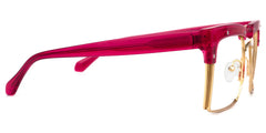 Kiana Square Bright-Pink Frame Glasses | Zeelool