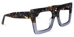 Brandon Square Gray Glasses with Two-Tone Frames